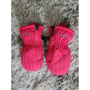 Columbia Hot Pink Baby Girl's Gloves- mittens infant One Size Ski, Snow Gear